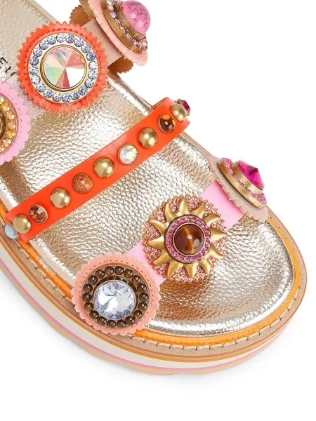 Кожаные босоножки Kurt Geiger London на платформе