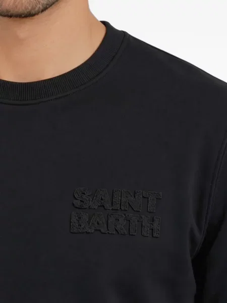 Hanorac Mc2 Saint Barth cu broderie negru