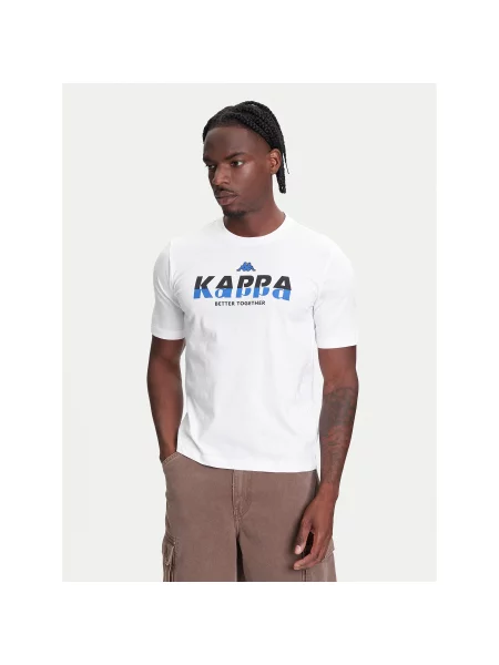 Kappa T-shirt Regular Fit bijela