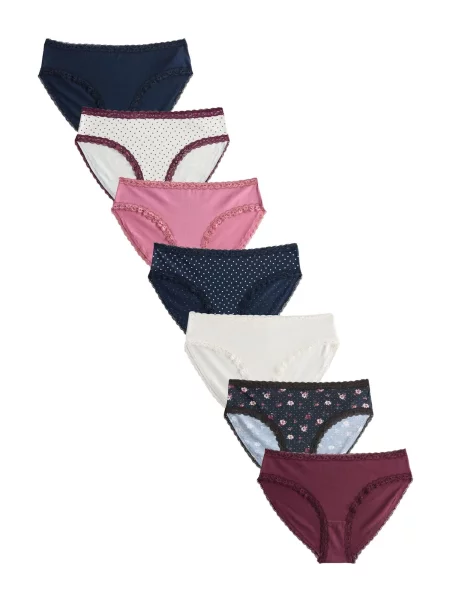 Next Slip albastru marin / ciclam / roz / negru alb