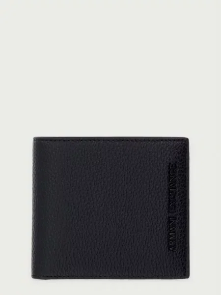 Armani Exchange portofel pentru bărbați cu imitație de piele negru