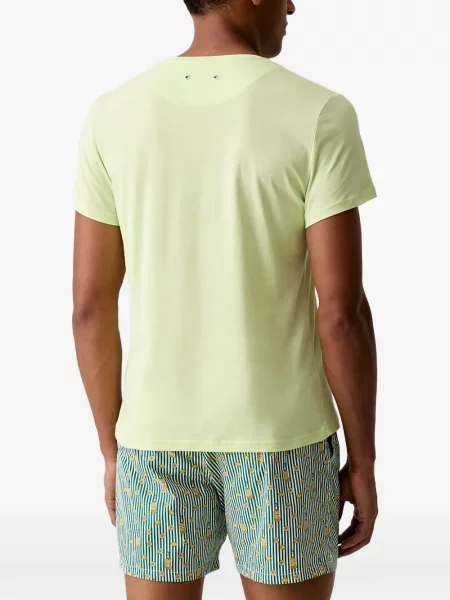 Scurt tricou Vilebrequin cu imagine verde