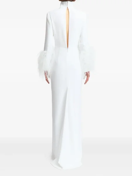 Rochie 16arlington cu pene alb