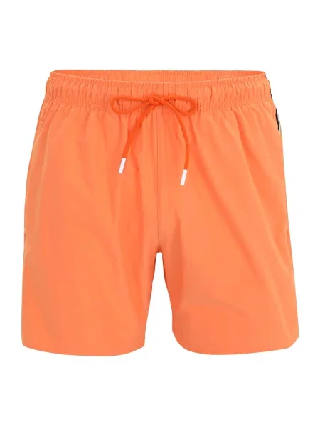 BOSS Kratke kopalne hlače Iconic oranžna / črna bela