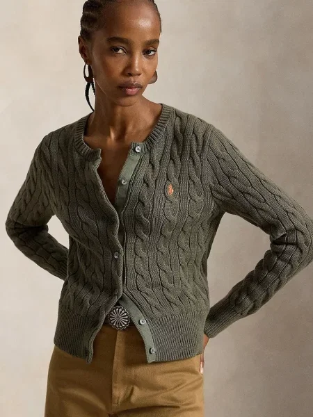 Polo Ralph Lauren cardigan pentru femei din verde
