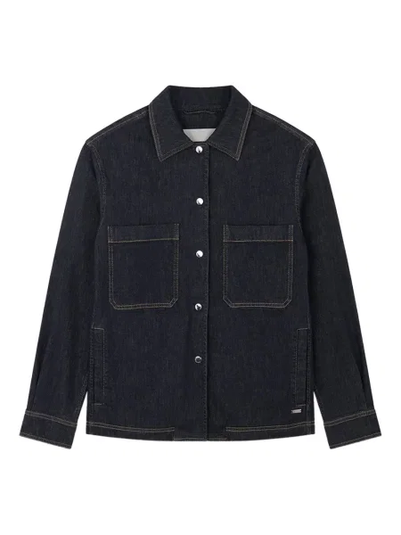 Kurtka jeansowa Paul & Shark ze stretchu niebieska