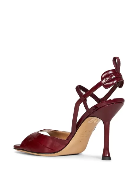 Sandale Fendi din piele roșu