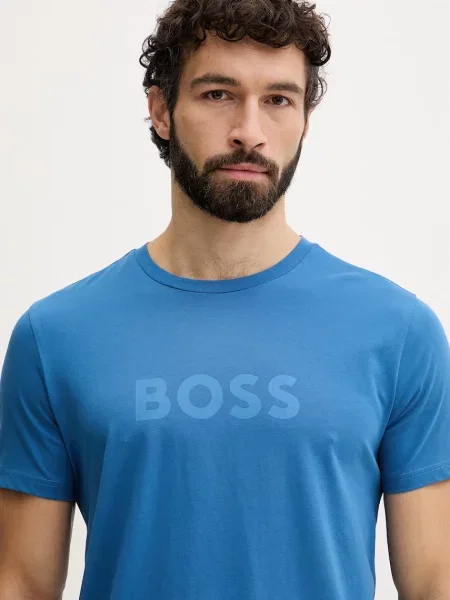 BOSS T-Shirt RN niebieska