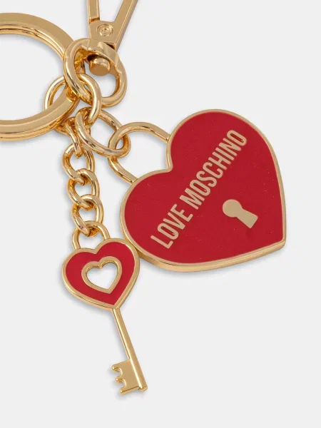 Obesek za ključe Love Moschino rdeča