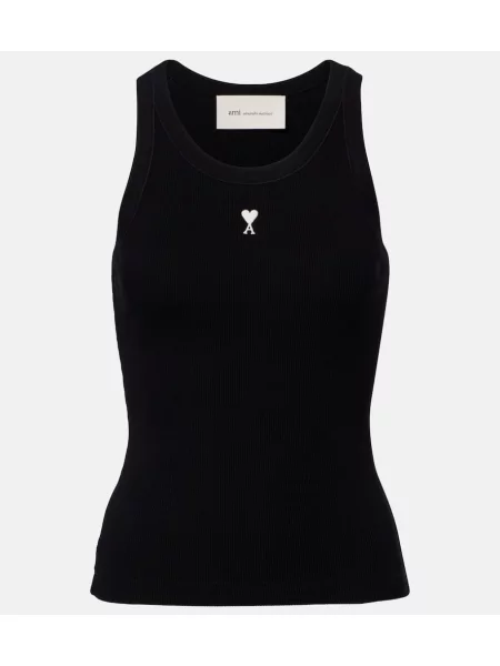 Top Ami Paris din jerseu negru