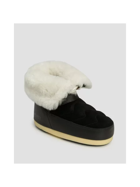 Moon Boot śniegowce zamszowe MB EVX IGLOO czarny