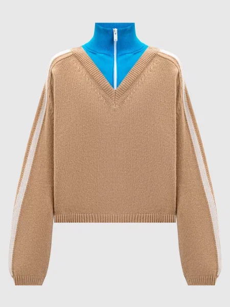 Светр KASTA з вовни Ssheena бежевий