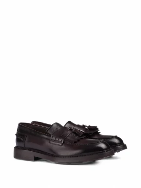Pantofi loafer Doucal's cu franjuri roșu