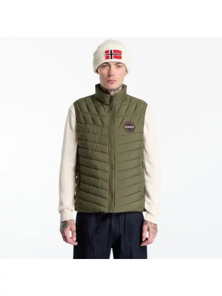 Vestă Napapijri A-Lapaz Vest Olive Night L măslin