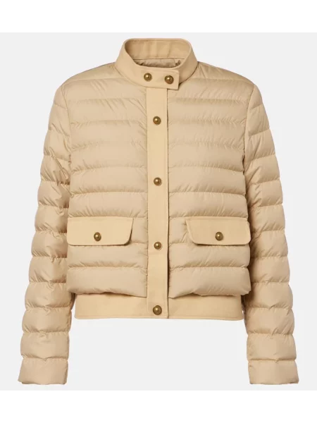 Kurtka puchowa Moncler ocieplana beżowa