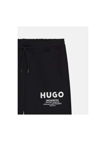 HUGO Pantaloni trening Nevez negru