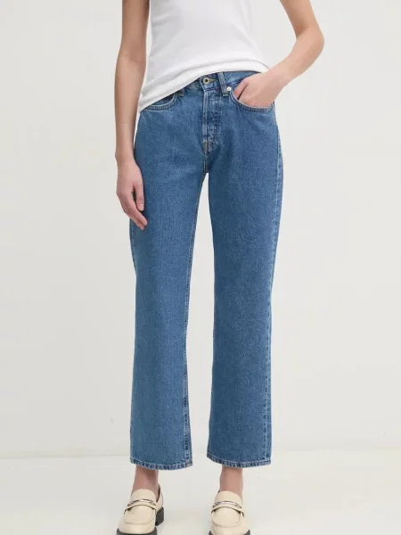 Pepe Jeans jeans STRAIGHT JEANS HW ROBYN femei high waist albastru