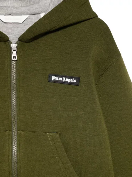 Bluza z kapturem dziecięca Palm Angels zielona