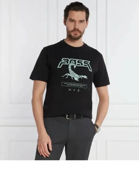 BOSS ORANGE Tricou TeScorpion negru