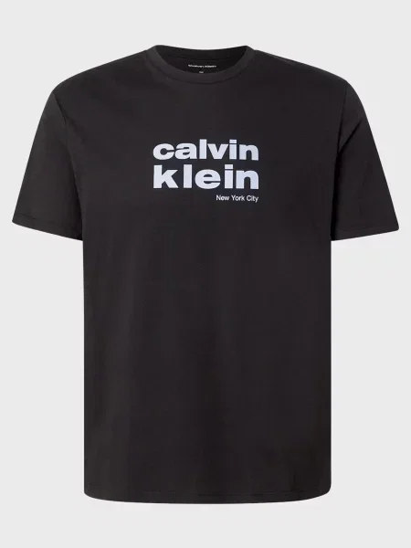Футболка Calvin Klein з джерсі чорна