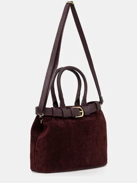 Замшева сумочка Answear.LAB бордовий