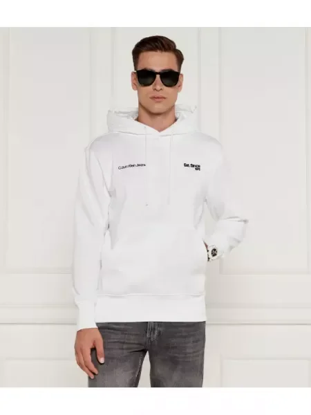 Calvin Klein Jeans Hanorac alb