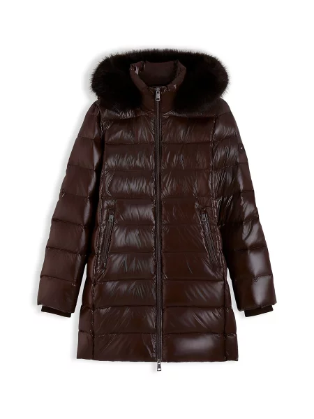 TOMMY HILFIGER Palton de iarnă ciocolatiu maro