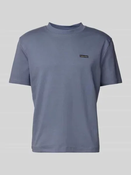 T-shirt z naszywką z logo Calvin Klein Jeans niebieska