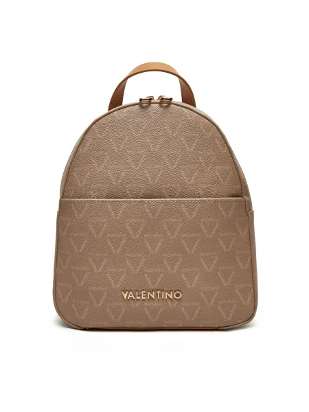 Чанта Valentino с принт бежово