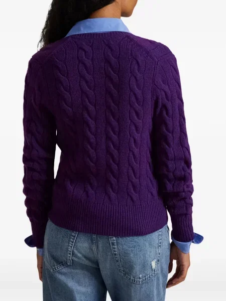 Căciulă Polo Ralph Lauren cu broderie tricotate de costum albastru