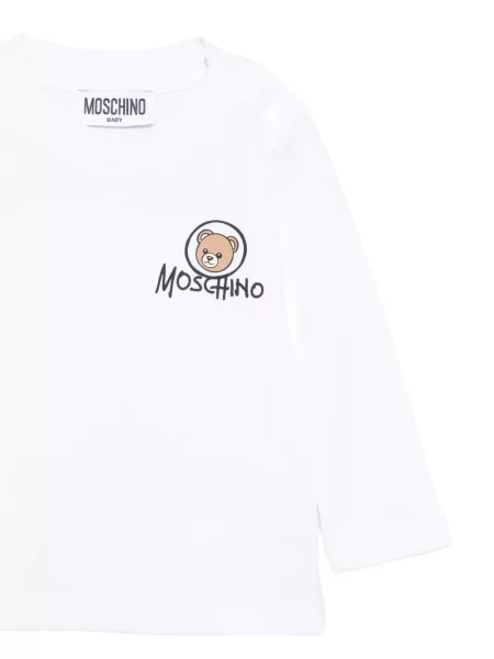 Koszulka dziecięca Moschino biała