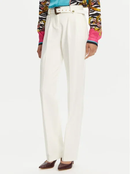 Versace Jeans Couture Pantaloni din Straight Fit alb