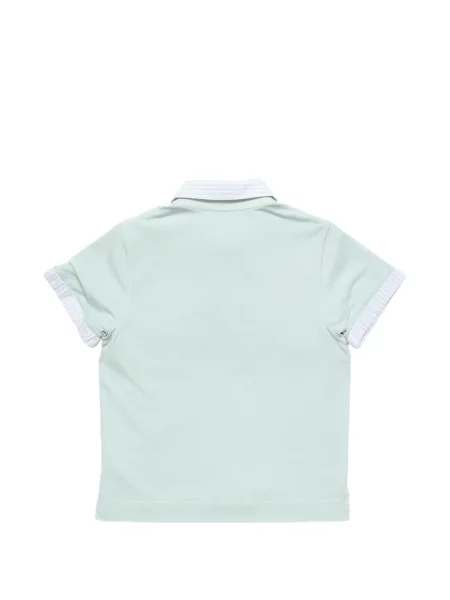 Tricou polo Acne Studios cu broderie verde