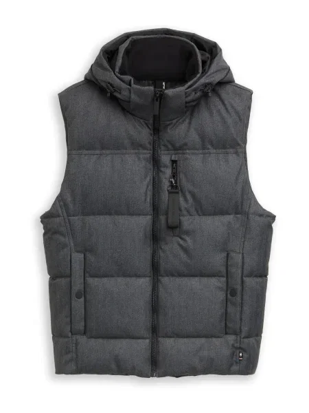 TOM TAILOR Vestă / metalic gri