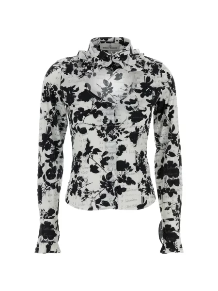 Cămașă Vivienne Westwood cu model floral cu imagine alb