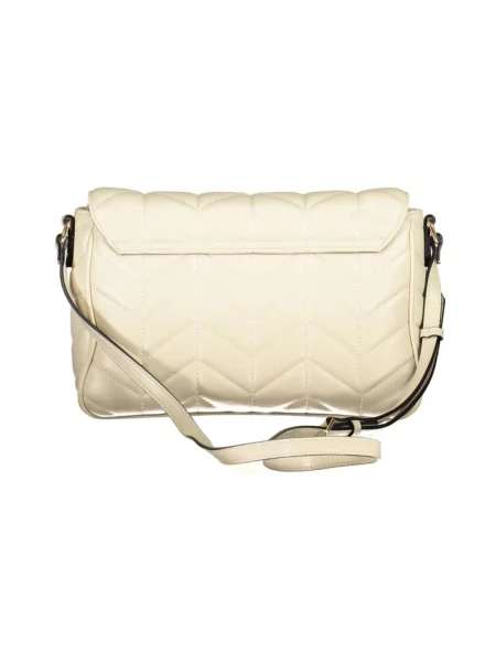 Lniana torebka crossbody Valentino By Mario Valentino beżowa