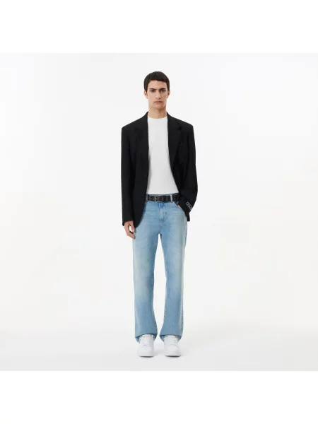 Lacoste ремінь Monogram чорний
