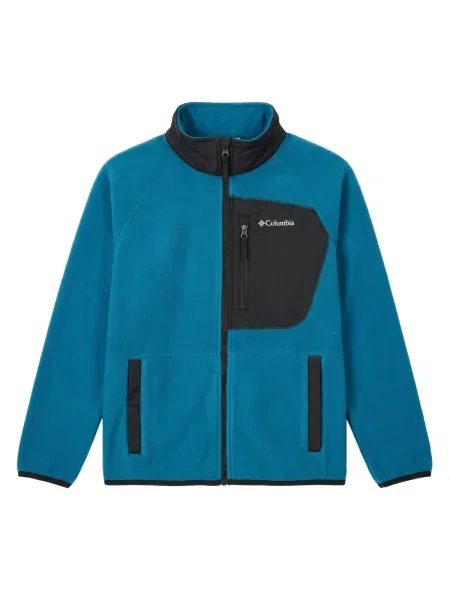 Gyerek polár pulóver Columbia Fast Trek V Full Zip phoenix blue/black. Méret: S kék