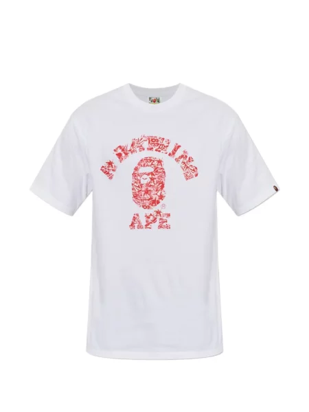 Tricou A Bathing Ape® cu imagine alb