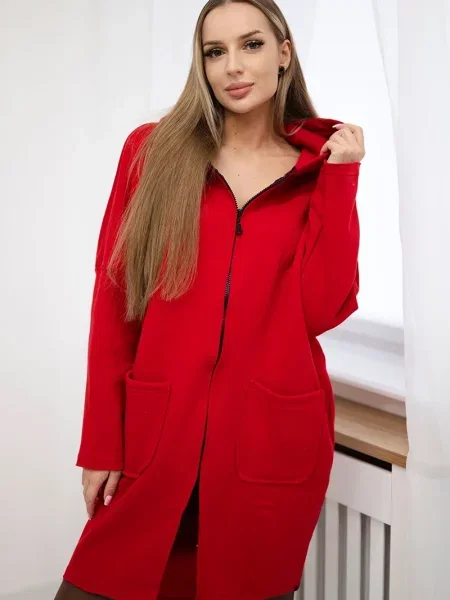 Bluza Kesi ocieplana czerwona