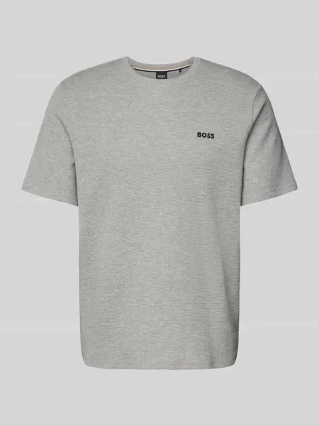 T-shirt o kroju regular fit z mieszanki bawełny Boss