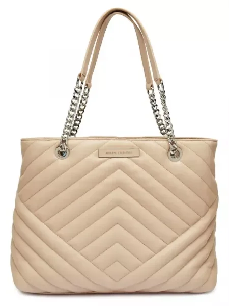 Armani Exchange Geantă shopper bej