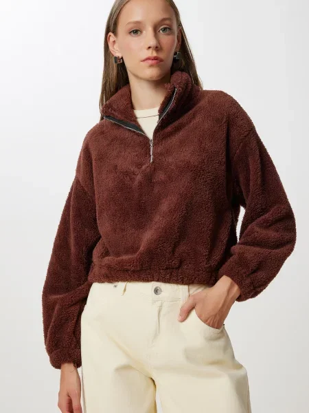 Happiness İstanbul Pulover ciocolatiu