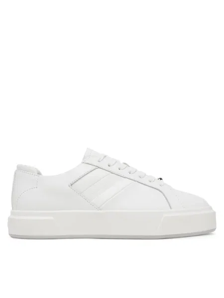 Calvin Klein Sportcipők Basket Cups Lace Up Logo Tape fehér