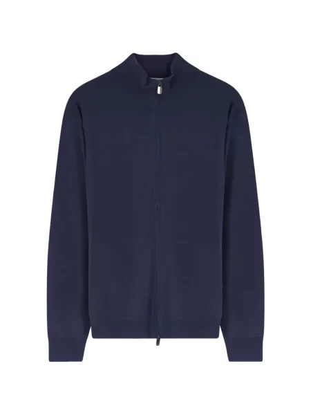 Cardigan Bramani Cashmere din cașmir albastru