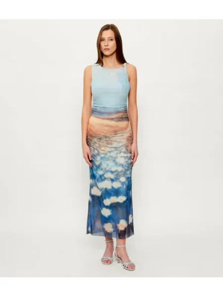 Rochie Desigual din tul albastru