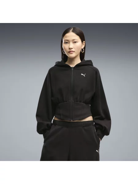 PUMA bluza z kapturem Street Glam Bedazzled OdzieÅ¼ S czarny