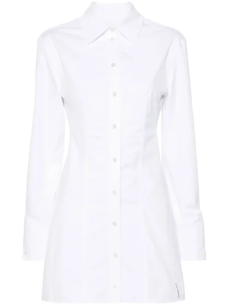 Mini rochie tip cămașă Alexander Wang de costum mini alb