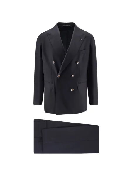 Costum Tagliatore cu două rânduri de nasturi negru
