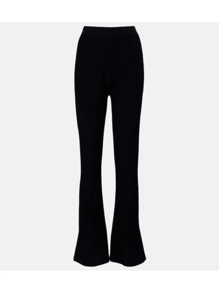 Pantaloni Max Mara tricotate negru